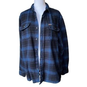 Orvis 4 pocket Heavy Flannel Button Up Shacket Size Medium